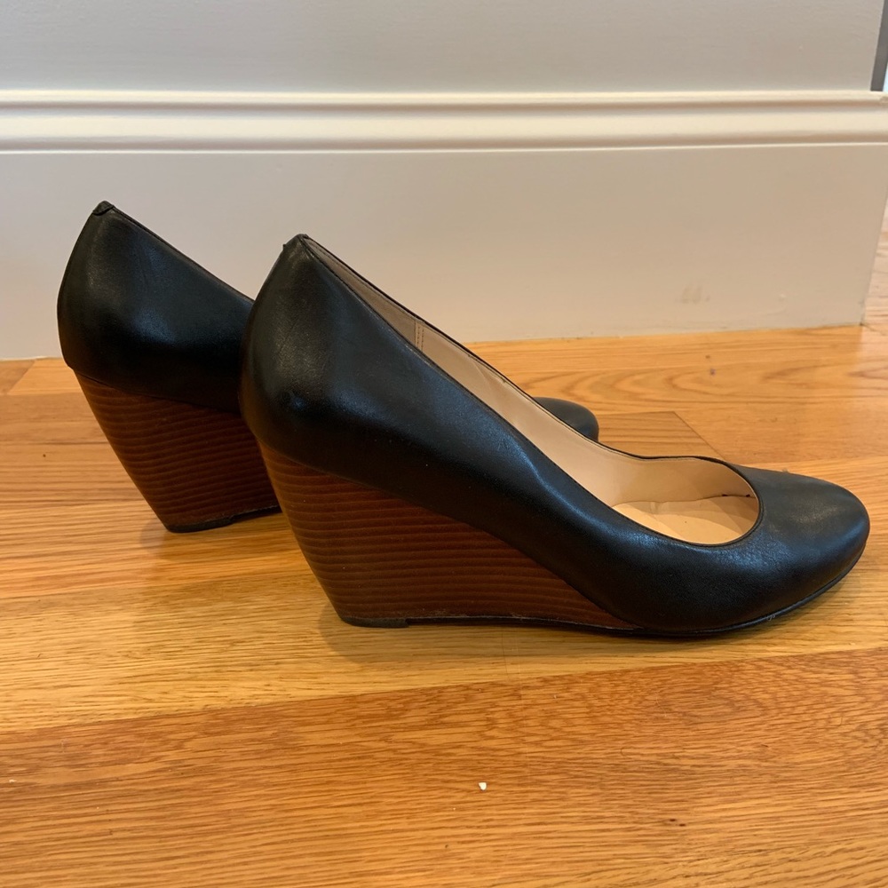 Cole Han Black Wedges
